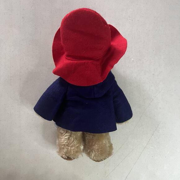 Vintage Eden Toys Paddington Bear Plush 1975/1981 Red Hat Blue Coat Tag - Picture 2 of 9